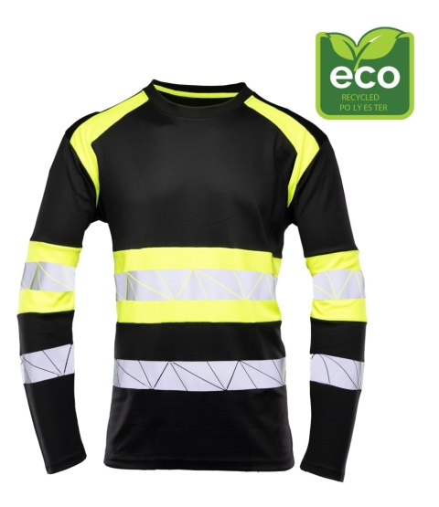 ECO RIVAL SEVEN KINGS KOSZULKA LONGSLEEVE CZARNY/ŻÓŁTY