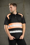 ECO RIVAL SEVEN KINGS KOSZULKA POLO CZARNY/POMARAŃCZ