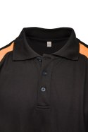 ECO RIVAL SEVEN KINGS KOSZULKA POLO CZARNY/POMARAŃCZ