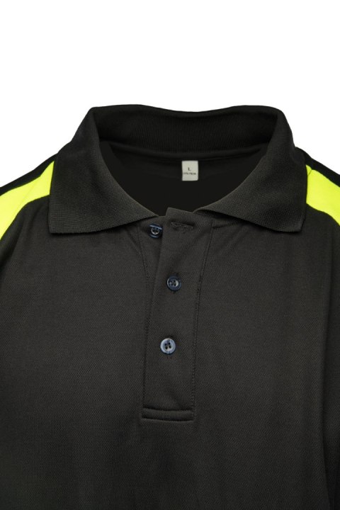 ECO RIVAL SEVEN KINGS KOSZULKA POLO CZARNY/ŻÓŁTY