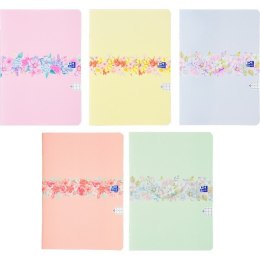 Zeszyt Oxford Flowers A5 60 kartek kratka 5x5 mm Mix 400181450