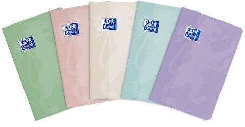 Zeszyt Oxford Touch Pastelowy A6 48 kartek 90 g kratka 5x5 mm 400175309 .