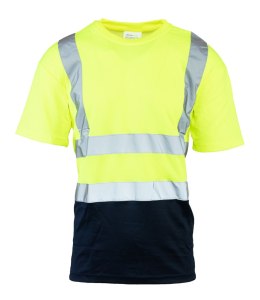 KOSZULKA Z PASAMI ODBLASKOWYMI BRIXTON FLASH 50-50 160G - żółty