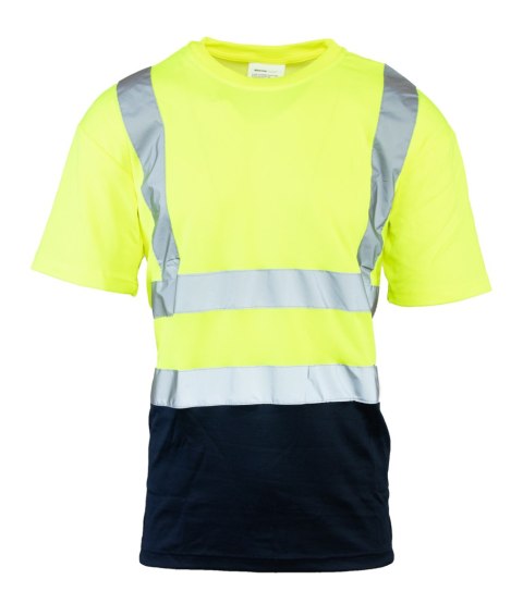 KOSZULKA Z PASAMI ODBLASKOWYMI BRIXTON FLASH 50-50 160G - żółty