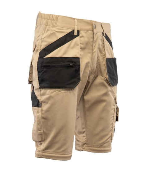 SPODNIE KRÓTKIE DO PASA BEŻOWY - BRIXTON PRACTICAL