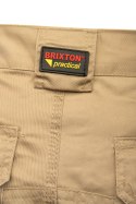 SPODNIE KRÓTKIE DO PASA BEŻOWY - BRIXTON PRACTICAL