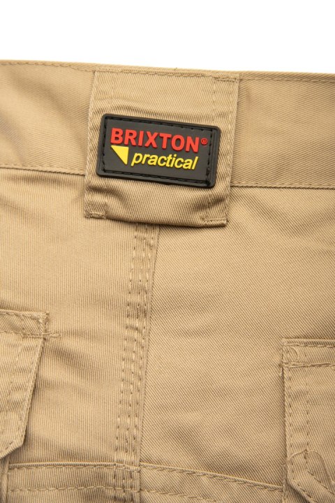 SPODNIE KRÓTKIE DO PASA BEŻOWY - BRIXTON PRACTICAL