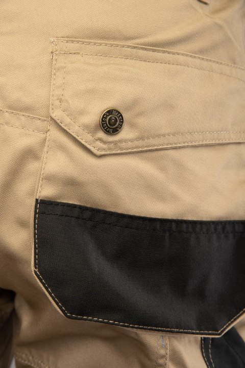 SPODNIE KRÓTKIE DO PASA BEŻOWY - BRIXTON PRACTICAL