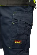 SPODNIE KRÓTKIE GRANAT/ŻÓŁTY - BRIXTON PRACTICAL
