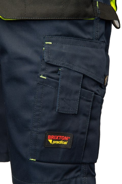SPODNIE KRÓTKIE GRANAT/ŻÓŁTY - BRIXTON PRACTICAL