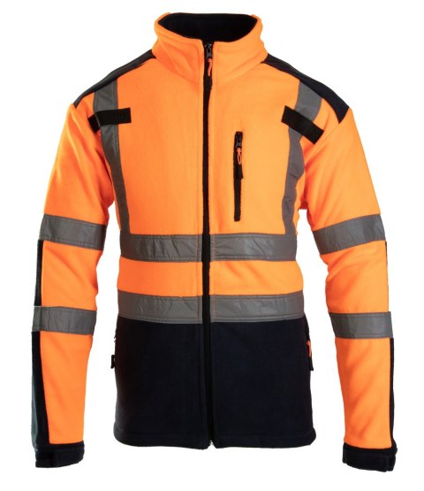 POLAR Z PASAMI ODBLASK- Pomarańczowy