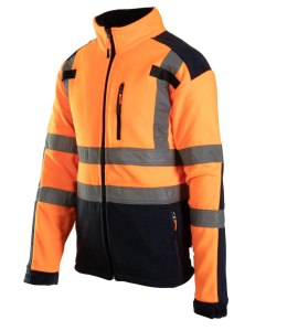 POLAR Z PASAMI ODBLASK- Pomarańczowy