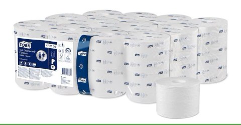 Papier toaletowy Tork, OptiServe/Mid-size, 2 warstwy, kolor biały, (24) bez gilzy, T7advanced 472630