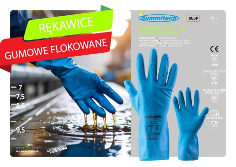 GUMOWE FLOKOWANE EF-F-06 Niebieskie