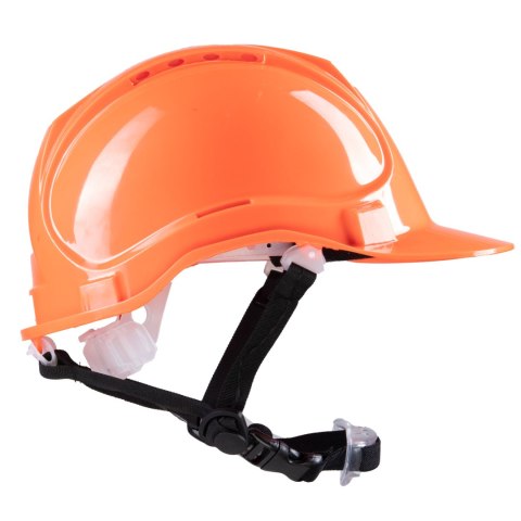 HEŁM ABS 4 PKT. PASEK PODBRÓDKOWY YS-4 - Pomarańczowy 53-64