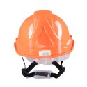 HEŁM ABS 4 PKT. PASEK PODBRÓDKOWY YS-4 - Pomarańczowy 53-64