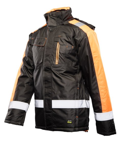 KURTKA RIVAL POMARAŃCZ - CZARNO-POMARAŃCZOWY(cp)