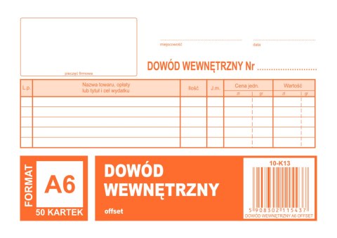K-13 Dowód wewnętrzny A6 MICHALCZYK&PROKOP