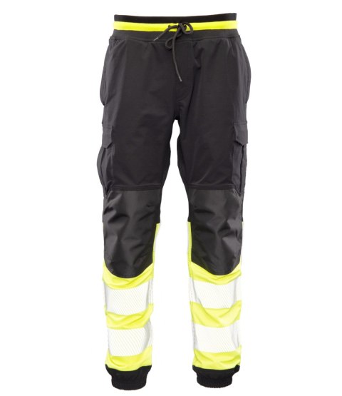 FLASH JOGGER SPODNIE SKF03Y KAT II - CZARY/ŻÓŁTY