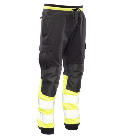 FLASH JOGGER SPODNIE SKF03Y KAT II - CZARY/ŻÓŁTY