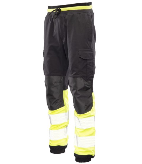 FLASH JOGGER SPODNIE SKF03Y KAT II - CZARY/ŻÓŁTY
