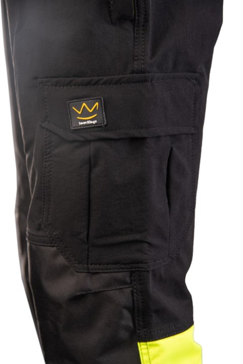 FLASH JOGGER SPODNIE SKF03Y KAT II - CZARY/ŻÓŁTY