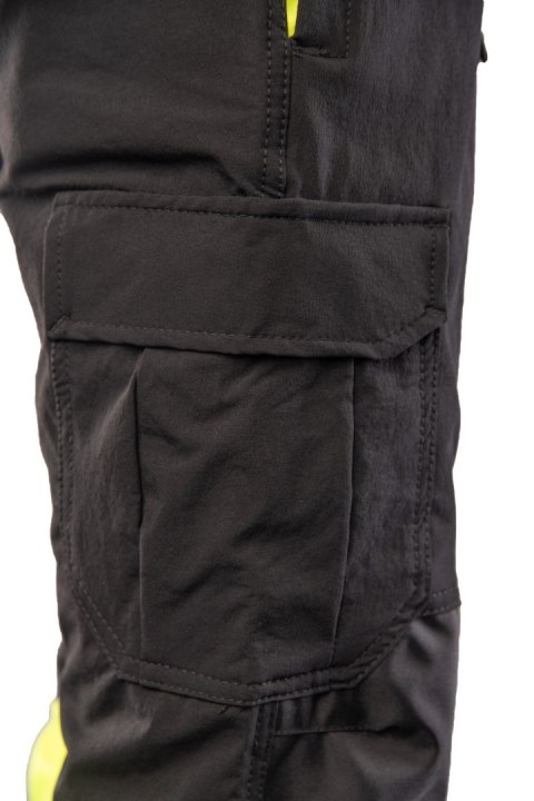 FLASH JOGGER SPODNIE SKF03Y KAT II - CZARY/ŻÓŁTY