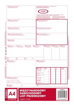 800-3 CMR A4 78kartek 1+5 międzynarodowy list przewozowy MICHALCZYK