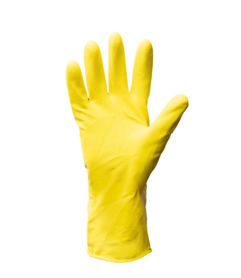 RĘKAWICE POLSTARITTA GUMOWE FLOKOWANE (2110X ) ŻÓŁTA