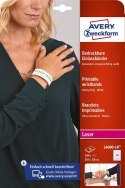 Opaski identyfikacyjne 265 _ 18 mm, 20 ark., białe, poliestrowe, na nadgarstki, L4000_10, Avery Zweckform