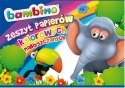 Zeszyt papierów kolorowych nabłyszczanych A4 10 kartek MINI ZOO BAMBINO *1802 MAJEWSKI