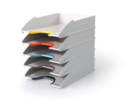 VARICOLOR MIX TRAY SET, tacki na dokumenty, zestaw 5 tacek, wielokolorowy 770427 Durable