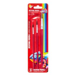 Zestaw pędzli 3 sztuki z włosia naturalnego nr: 2,6,12 Sweet Colours 60744 OTOCKI