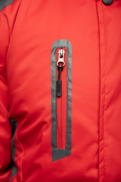 BENEFIT TORRO KURTKA STALOWY/CZERWONY