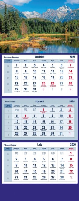 Kalendarz trójdzielny 2027, Wodospad, Michalczyk i Prokop T-105T-04