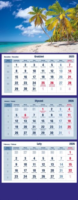 Kalendarz trójdzielny 2027, Bałtyk, Michalczyk i Prokop T-105T-02