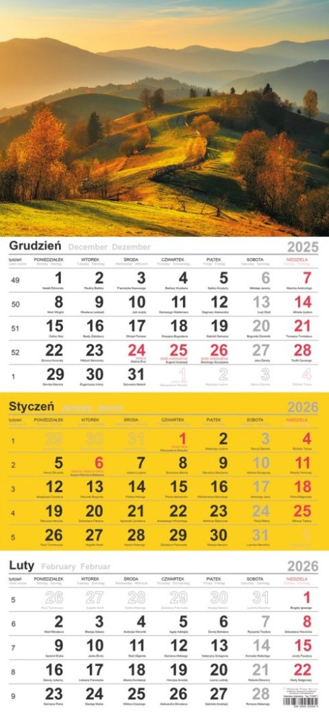 Kalendarz trójdzielny (H) 2027, Michalczyk i Prokop T-106T-11