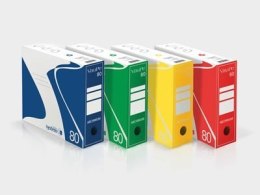 Pudło archiwizacyjne 80mm niebieskie 330x80x290mm VAUPE, 434/03