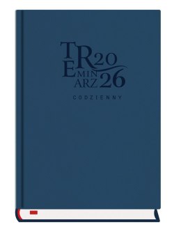 Terminarz Codzienny A5 2027, granat, kalendarz dzienny (sb i nd na oddzielnych stronach), Michalczyk i Prokop T-255T-3G