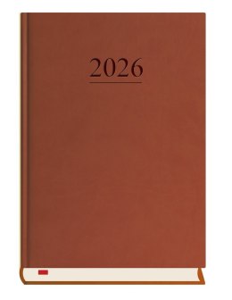 Terminarz Menadżera A5 2027, ciemno brązowy, kalendarz dzienny, Michalczyk i Prokop T-203V-S2