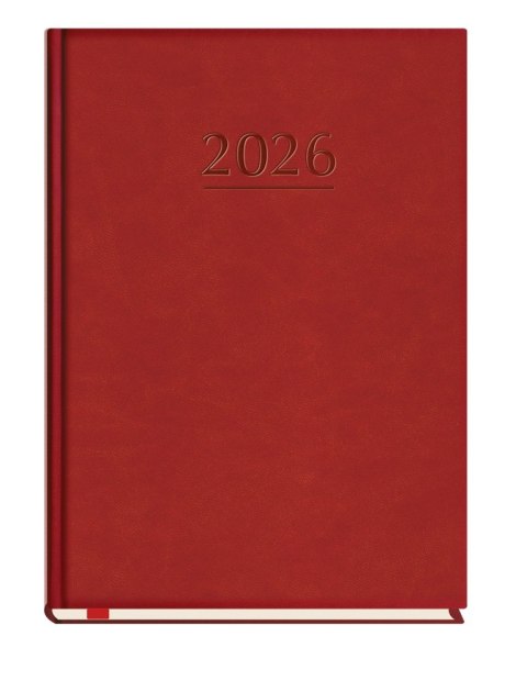Terminarz Popularny A5 2027, bordo, kalendarz 1 tydzień na 2 stronach, Michalczyk i Prokop T-209V-B