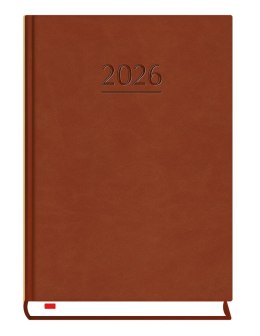 Terminarz Powszechny B6 2027, ciemno brązowy, kalendarz dzienny, Michalczyk i Prokop T-200V-S2