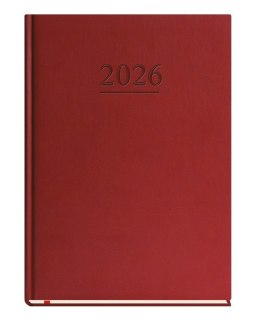 Terminarz Uniwersalny A4 2027, bordowy, kalendarz tygodniowy + strona na notatki, Michalczyk i Prokop T-218V-B