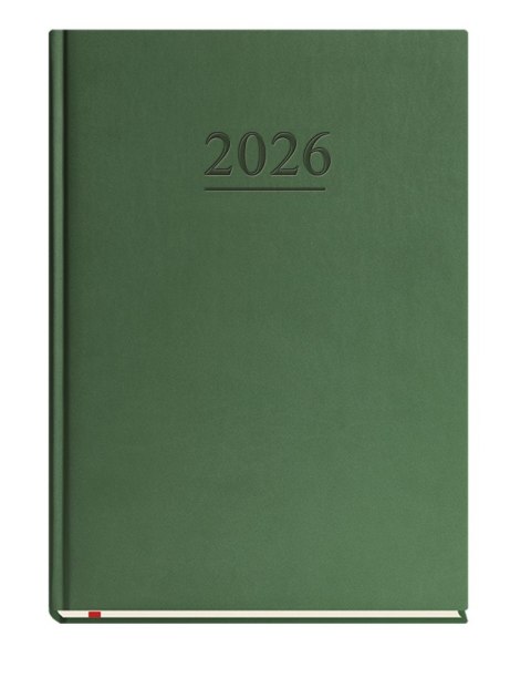 Terminarz Uniwersalny A4 2027, ciemno zielony, kalendarz tygodniowy + strona na notatki, Michalczyk i Prokop T-218V-Z2