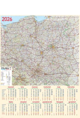 Kalendarz Plakatowy B-1, P08 - MAPA 2027