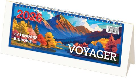 Kalendarz biurowy VOYAGER 2027 (H4b) - biały TELEGRAPH