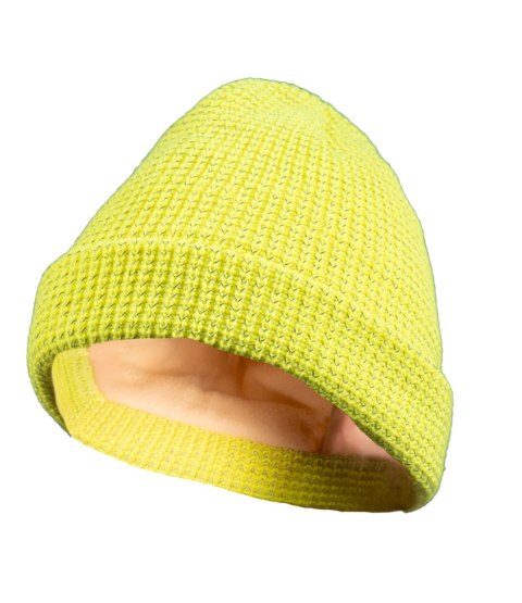 WOLBERG REFLECTO CZAPKA Z DZIANINY ŻÓŁTA - Żółty (_y) uniwersalny