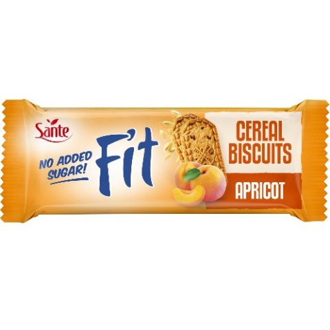 Ciasteczka owsiano-zbożowe z morelą Fit bez cukru 50g SANTE