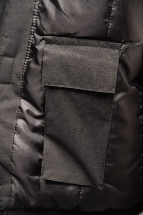 SEVEN KINGS PRO KURTKA STAL/CZERŃ