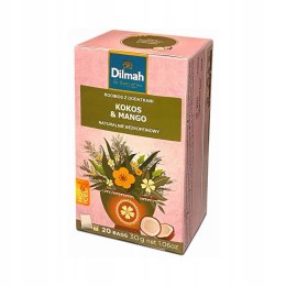 Herbata DILMAH Rooibos kokos i mango 20t ziołowo-owocowa